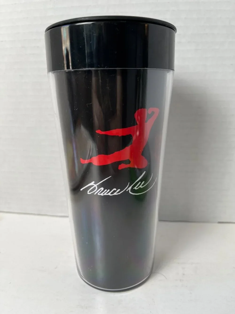 Bruce Lee Vandor 16 oz Plastic Travel Mug With Lid New Old Stock
